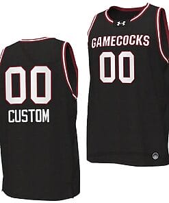 Custom South Carolina Gamecocks Jersey Name and Number College Basketball 2023-24 Black