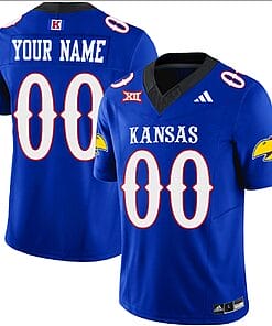 Custom Kansas Jayhawks Jersey Name and Number Vapor Limited Football Stitched Royal