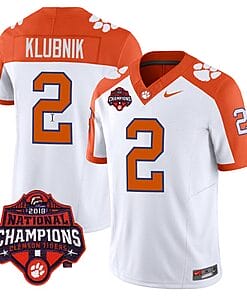 Cade Klubnik Jersey #2 Clemson Tigers Vapor Limited Champions Patch College Football Stitched Inverted