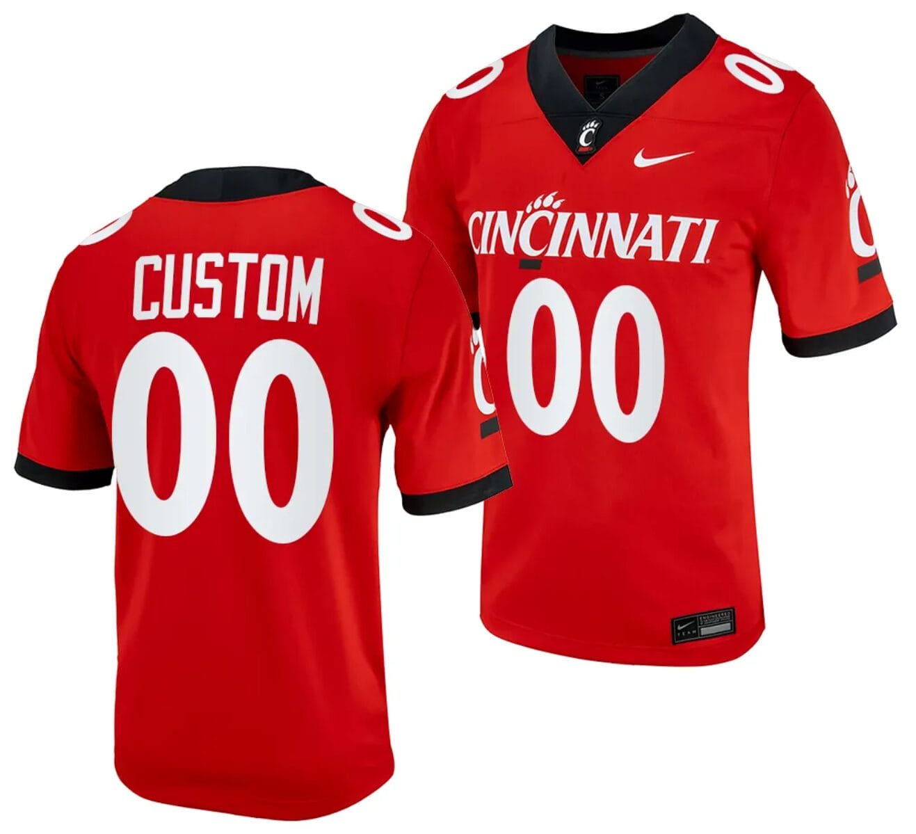Custom Cincinnati Bearcats Jersey Name and Number Red 2023 Alternate College Football