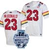 Colby McDonald Jersey #23 Maryland Terrapins 2023 Music City Bowl Patch Football White