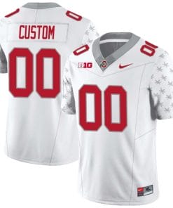 Custom Ohio State Jersey Name and Number Football Stitched Style 2 White Special
