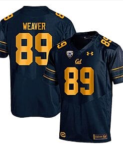 Cal Bears Evan Weaver Jersey #89 College Football 2023 Stitched Navy
