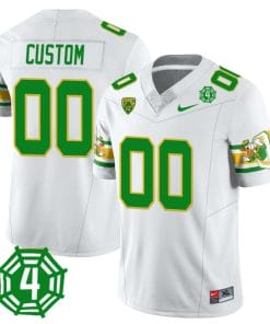 Custom Oregon Ducks Jersey Name and Number Honor Spencer Webb Patch Football White