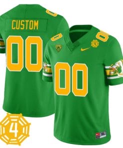 Custom Oregon Ducks Jersey Name and Number Honor Spencer Webb Patch Football Green