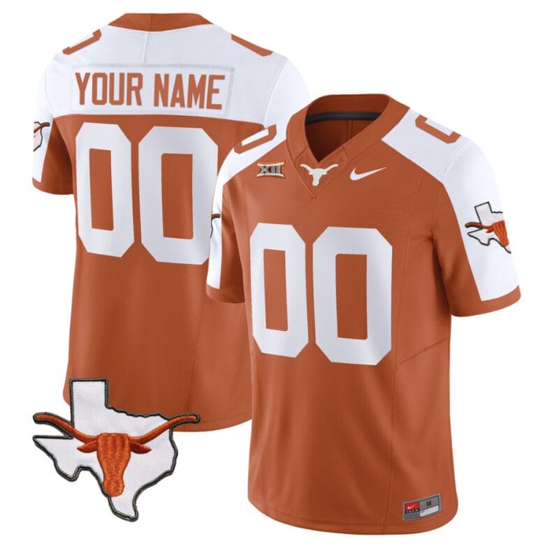 Custom Texas Longhorn Jersey Name and Number Vapor Limited College Football Stitched Alternate