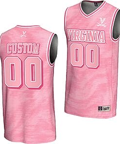 Custom Virginia Cavaliers Jersey Name and Number College Basketball Lightweight Pink