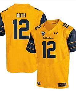 Cal Bears Joe Roth Jersey #12 College Football 2023 Stitched Gold