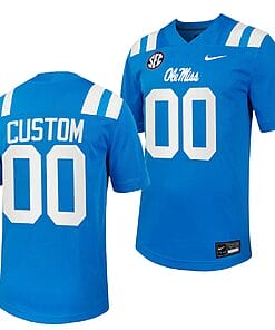 Custom Ole Miss Rebels Jersey Name and Number Untouchable College Football 2023 Powder Blue