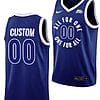 Custom Xavier Musketeers Jersey Name and Number All For One Blue College Basketball Uniform