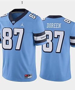 Colby Doreen Jersey #87 North Carolina Tar Heels College Football All Stitched Blue