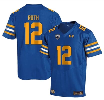 Cal Bears Joe Roth Jersey #12 College Football 2023 Stitched Royal