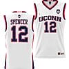 Cam Spencer Jersey #12 UConn Huskies NIL College Basketball Lightweight White