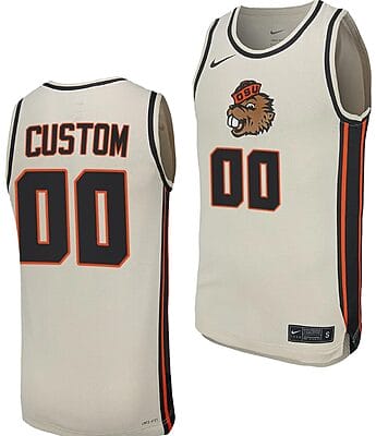 Custom Oregon State Beavers Jersey Name and Number College Basketball Replica uniform White