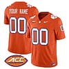 Custom Clemson Tigers Jersey Name and Number Vapor Limited ACC Patch College Football Stitched Orange