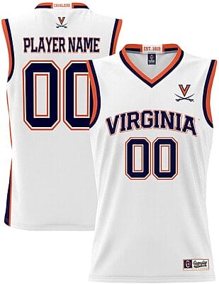 Custom Virginia Cavaliers Jersey Name and Number GameDay Greats Basketball Lightweight White
