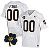 Custom Notre Dame Fighting Irish Jersey Name and Number College Football Johnny Lujack Patch White