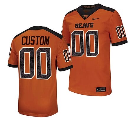 Custom Oregon State Beavers Jersey Name and Number College Football Stitched Orange