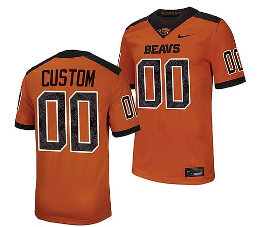 Custom Oregon State Beavers Jersey Name and Number College Football Stitched Orange