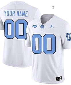 Custom North Carolina Tar Heels Jersey Name and Number Vapor Limited College Football White