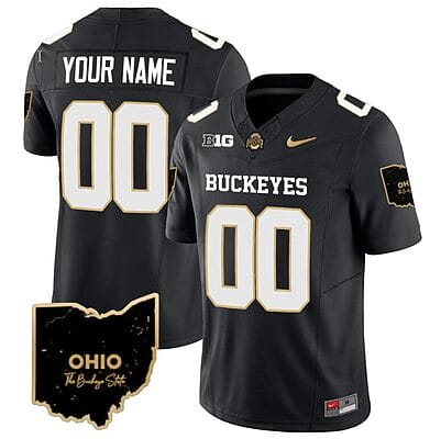 Custom Ohio State Jersey Name and Number Special Vapor Limited College Football Stitched Ohio Patch Black