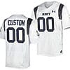 Custom Navy Midshipmen Jersey Name and Number Premier Replica College Football White