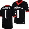 Cincinnati Bearcats Sauce Gardner Jersey #1 Black 2023 Replica College Football