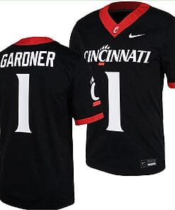Cincinnati Bearcats Sauce Gardner Jersey #1 Black 2023 Replica College Football