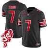 CJ Stroud Jersey #7 Ohio State Buckeyes Football 2023 Stitched Brutus Buckeye Patch Black
