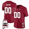 Custom Alabama Jersey Name and Number Football College SEC Map Patch Crimson All Stitched