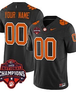 Custom Clemson Tigers Jersey Name and Number Vapor Limited College Football Stitched Black