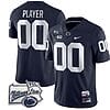Custom Penn State Nittany Lions Jersey Name and Number PSU Patch College Football All Stitched Navy