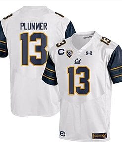 Cal Bears Jack Plummer Jersey #13 College Football 2023 Stitched White
