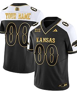 Custom Kansas Jayhawks Jersey Blackhawk Name and Number Vapor Limited Football Stitched Alternate