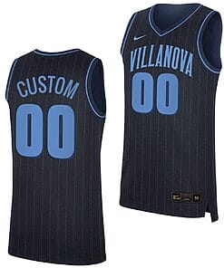 Custom Villanova Wildcats Jersey Name and Number Replica College Basketball 2023-24 Navy