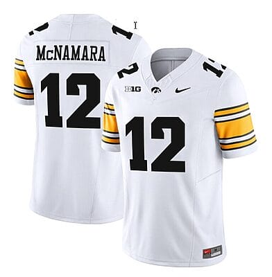 Cade McNamara Jersey #12 Iowa Hawkeyes Vapor Limited College Football White
