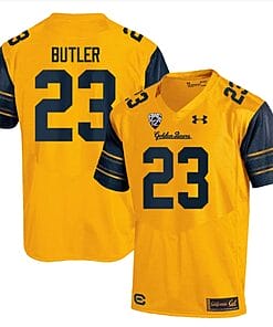 Cal Bears Dejuan Butler Jersey #23 College Football 2023 Stitched Gold