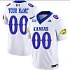 Custom Kansas Jayhawks Jersey Name and Number Vapor Limited Football Stitched White