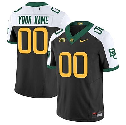 Custom Baylor Bears Jersey Name and Number Vapor Limited College Football All Stitched Black Alternate