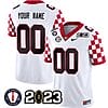Custom Georgia Bulldogs Jersey Name and Number Football 2023 Vince Dooley Patch White All Stitched