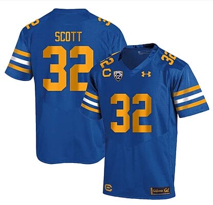 Cal Bears Daniel Scott Jersey #32 College Football 2023 Stitched Royal