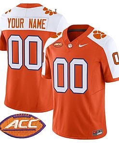 Custom Clemson Tigers Jersey Name and Number Vapor Limited ACC Patch College Football Stitched Alternate