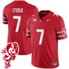 CJ Stroud Jersey #7 Ohio State Buckeyes Football 2023 Stitched Brutus Buckeye Patch Scarlet