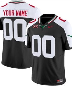 Custom Texas Longhorns Jersey Name and Number Mexico Vapor College Football Black Alternate