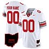 Custom Ohio State Jersey Name and Number Vapor Limited College Football Stitched Ohio Patch White