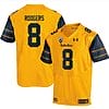 Cal Bears Aaron Rodgers Jersey #8 College Football 2023 Stitched Gold
