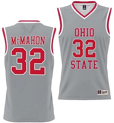 Cotie McMahon Jersey #32 Ohio State Buckeyes College Basketball Lightweight Gray