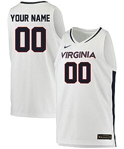 Custom Virginia Cavaliers Jersey Name and Number College Basketball Stitched White