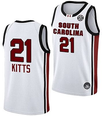 Chloe Kitts Jersey #21 South Carolina Gamecocks College Basketball 2023-24 White