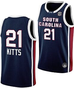 Chloe Kitts Jersey #21 South Carolina Gamecocks College Basketball Away Black